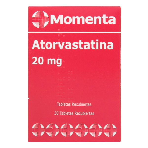 Atorvastatina 20 Mg 30 Tabletas Momenta - Imagen 2