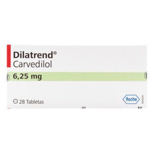 Dilatrend 6.25 Mg 28 Tabletas (P)6916(Sc)(Sf)