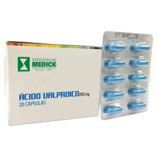 Ácido Valproico 250 Mg 20 Cápsulas