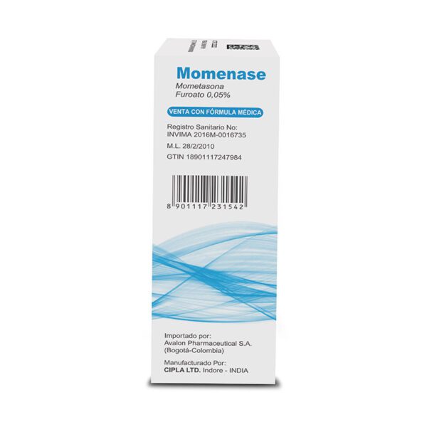 Momenase 0.05% Suspensión Nasal 140 Dosis Cipla - Imagen 2