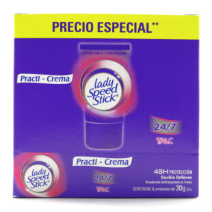 DTE.LADY S.S.TALC PR.CREMA 30GR 6UND P.E
