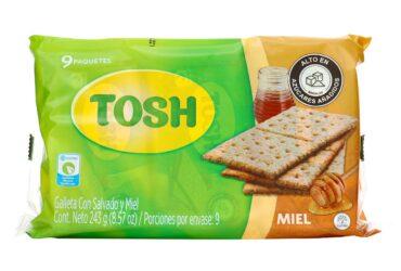 GALLETA TOSH MIEL PAQ X 9
