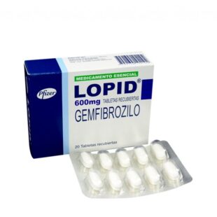 LOPID 600 MG 20 TABLETAS (3%+)