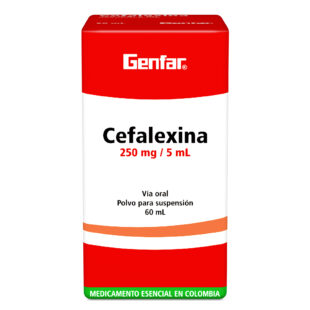 CEFALEXINA 250 MG SUSPENSION 60 ML GF